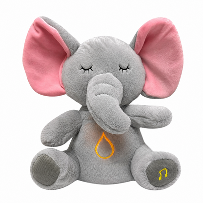Luna breathing elephant plush toy with soft cuddly design