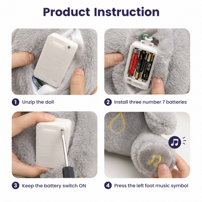 Luna™ Breathing Elephant Plush